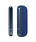 For IQOS ILUMA Silicone Electronic Cigarette Case Charging Compartment With Side Cover(Navy Blue)
