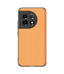 For OnePlus 11 Ultra-thin Lambskin Leather Phone Case(Orange)