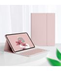 For Lenovo Tab M10 Plus 10.6 3rd Gen 2022 LX106 Square Keys Detachable Bluetooth Keyboard Leather Tablet Case(Pink)