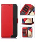 For Nokia C32 4G KHAZNEH Litchi Texture Leather RFID Phone Case(Red)