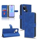 For TECNO Spark 10 5G Skin Feel Magnetic Flip Leather Phone Case(Blue)
