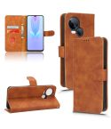 For TECNO Spark 10 5G Skin Feel Magnetic Flip Leather Phone Case(Brown)