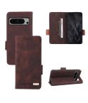 For Google Pixel 8 Pro Magnetic Clasp Leather Phone Case(Brown)