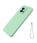 Pure Color Liquid Silicone Shockproof Phone Case for vivo Y75 5G / Y55 5G / T1 5G Indian / Y33s 5G / Y30 5G / Y55s 5G(Green)