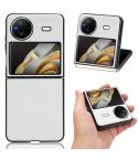 For vivo X Flip PU Leather PC Phone Case(White)