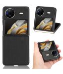 For vivo X Flip PU Leather PC Phone Case(Black)