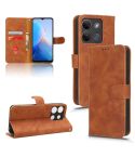 For lnfinix Smart 7 HD Skin Feel Magnetic Flip Leather Phone Case(Brown)