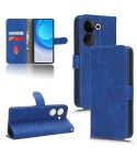 For TECNO Camon 20 Pro Skin Feel Magnetic Flip Leather Phone Case(Blue)