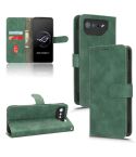 For ASUS ROG Phone 7 Skin Feel Magnetic Flip Leather Phone Case(Green)
