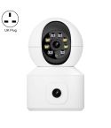 ESCAM QF010 2x2MP Dual Lens Dual Screen Surveillance WiFi Camera Support Two-way Voice & Motion Detection(UK Plug)
