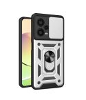 For Xiaomi Redmi Note 12 Pro+ 5G Sliding Camera Cover Design TPU+PC Protective Case(Silver)
