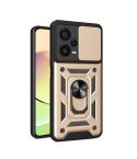 For Xiaomi Redmi Note 12 Pro+ 5G Sliding Camera Cover Design TPU+PC Protective Case(Gold)
