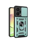 For Xiaomi Redmi Note 12 Pro+ 5G Sliding Camera Cover Design TPU+PC Protective Case(Dark Green)