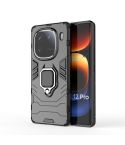 For vivo iQOO 12 Pro 5G Magnetic Ring Holder PC + TPU Phone Case(Black)