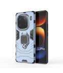 For vivo iQOO 12 Pro 5G Magnetic Ring Holder PC + TPU Phone Case(Navy Blue)