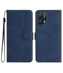 For Realme 9 Pro+ Heart Pattern Skin Feel Leather Phone Case(Royal Blue)