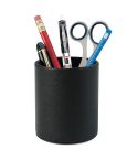 PU Leather Tool Storage Box Desktop Pen Holder(Black)