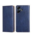 For Infinix Hot 30 4G Gloss Oil Solid Color Magnetic Leather Phone Case(Blue)