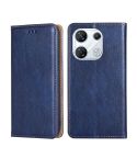 For Infinix GT 10 Pro 5G Gloss Oil Solid Color Magnetic Leather Phone Case(Blue)