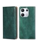 For Infinix GT 10 Pro 5G Gloss Oil Solid Color Magnetic Leather Phone Case(Green)