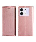 For Infinix Zero 30 5G Gloss Oil Solid Color Magnetic Leather Phone Case(Rose Gold)