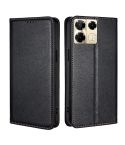 For Infinix Note 40 Pro 5G Gloss Oil Solid Color Magnetic Leather Phone Case(Black)