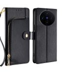 For vivo X100s Zipper Bag Leather Phone Case(Black)