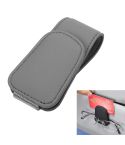 Car Sun Visor Glasses Holder Multifunctional Card Clip Storage Rack(Grey)
