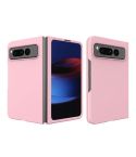 For Google Pixel Fold Oil-sprayed Integrated Phone Case(Pink)