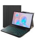 DY-M10P For Lenovo Smart Tab M10 HPD Plus TB-X606F 10.3 inch 2 in 1 Removable Magnetic ABS Bluetooth Keyboard + Protective Leather Tablet Case with Stand & Sleep / Wake-up & Pen Holder(Black)