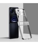 For vivo X Flip Three-stage Nano Electroplated PC Transparent Phone Case(Silver)