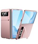 For Google Pixel Fold Integrated Electroplating PC Folding Phone Case(Pink)