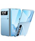 For Google Pixel Fold Integrated Electroplating PC Folding Phone Case(Blue)