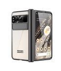 For Google Pixel Fold Integrated Electroplating Folding Phone Case with Hinge(Black)