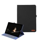 For Microsoft Surface Pro 4/5/6/7 Fabric Leather Tablet Case(Black)