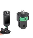 1/4 inch Screw Adjustable Metal Action Camera Adapter(Green Black)