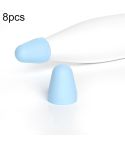 For Xiaomi Stylus Pen 2 8pcs / Set Silicone Wear-resistant Stylus Nib Cover(Blue)