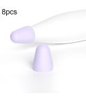 For Xiaomi Stylus Pen 2 8pcs / Set Silicone Wear-resistant Stylus Nib Cover(Purple)