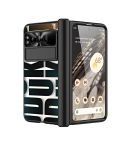 For Google Pixel Fold Integrated Electroplating Folding Phone Case(Black)
