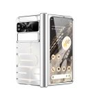 For Google Pixel Fold Integrated Electroplating Folding Phone Case(Silver)