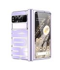 For Google Pixel Fold Integrated Electroplating Folding Phone Case(Purple)