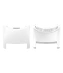For Xiaomi Mi Band 8 1 Pair  PC Plastic Watch Band Connector(White)