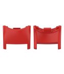 For Xiaomi Mi Band 8 1 Pair  PC Plastic Watch Band Connector(Red)