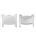 For Xiaomi Mi Band 8 1 Pair  PC Plastic Watch Band Connector(Grey)