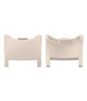 For Xiaomi Mi Band 8 1 Pair  PC Plastic Watch Band Connector(Ivory White)