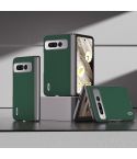 For Google Pixel Fold ABEEL Genuine Silky Soft Black Edge Phone Case(Green)