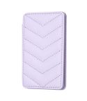 BFK02 Wave Pattern Card Bag Mobile Phone Back Sticker(Purple)