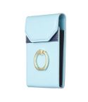 BFK04 Organ Card Bag Mobile Phone Back Sticker(Blue)