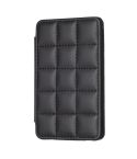 BFK01 Grid Pattern Card Bag Mobile Phone Back Sticker(Black)