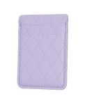 BFK11 Diamond Lattice Card Bag Mobile Phone Back Sticker(Purple)